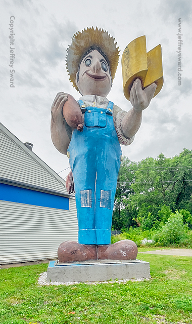 Sausage and Cheese Farmer Portage Wisconsin photograph by Jeffrey Sward