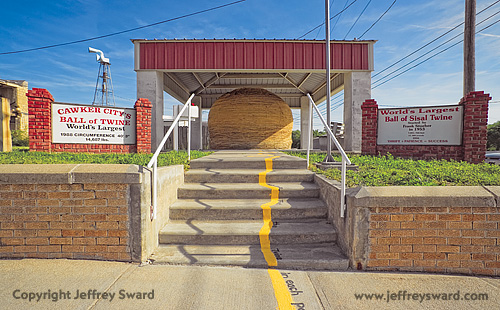 World's Largest Ball of Twine Cawker City Kansas photograph by Jeffrey Sward