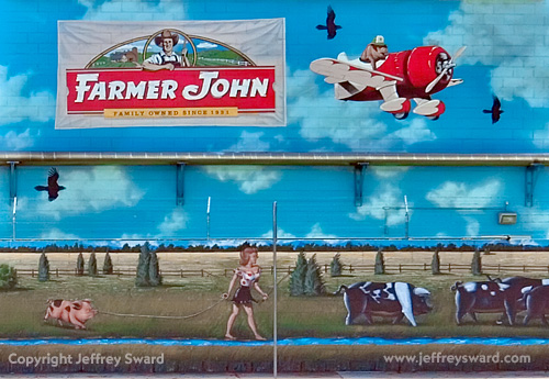 Farmer John Packing Plant Murals Los Angeles California Photograph by Jeffrey Sward