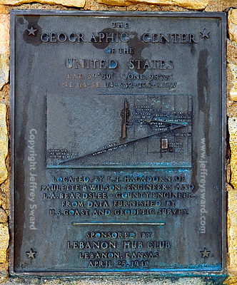 Geographical Center of 48 Contiguous States Lebanon Kansas Photograph by Jeffrey Sward