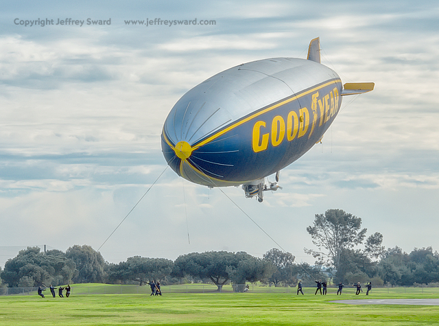 Goodyear Blimp Airship Operations Carson California Photograph by Jeffrey Sward