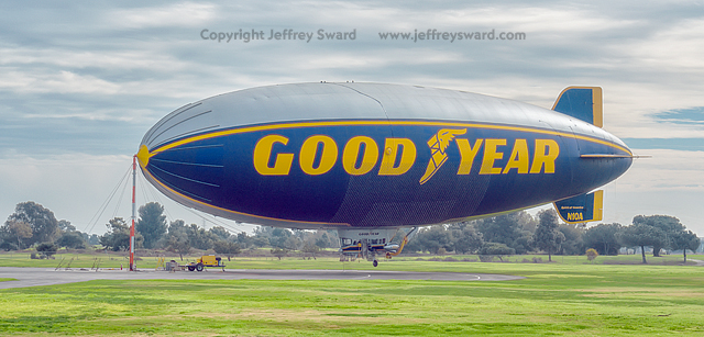 Goodyear Blimp Airship Operations Carson California Photograph by Jeffrey Sward