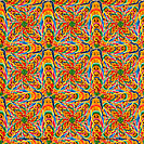 Snow white and seven dwarves nested dolls kaleidoscope Pattern created by Jeffrey Sward