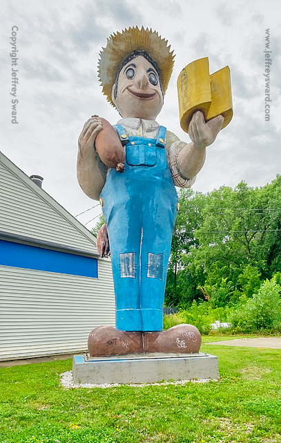 Sausage and Cheese Farmer Portage Wisconsin photograph by Jeffrey Sward