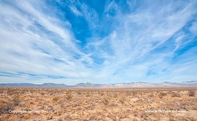 Red Rock Canyon State Park Approach through Mojave Desert Simplicity Photograph by Jeffrey Sward