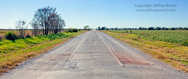 Oklahoma Route 66 original pavement Simplicity Photograph by Jeffrey Sward