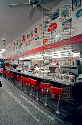 Watson's Drug Store Soda Fountain and Lunch Counter Orange California Photograph by Jeffrey Sward